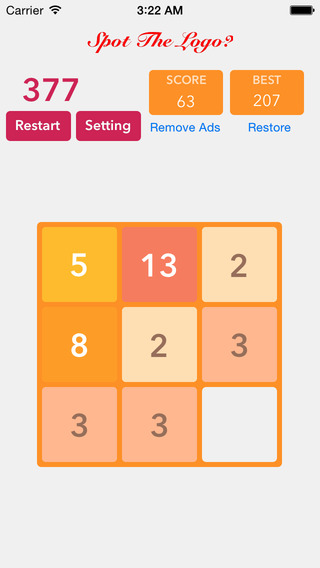 【免費遊戲App】2048 - Fibonacci Version-APP點子