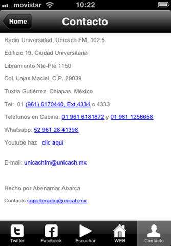 UNICACH RADIO screenshot 2