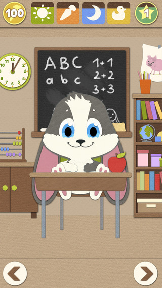 Learn with Schnuffel Educational game for pre school kids and first graders