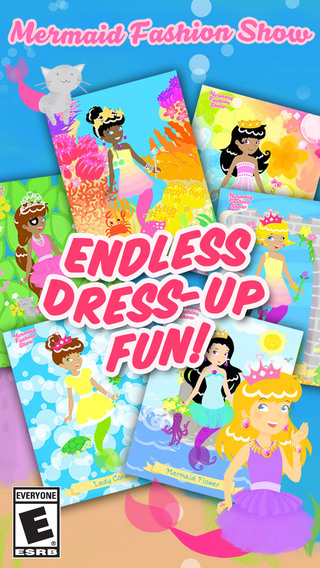 Mermaid Fashion Show - Dress Up a Mermaid Princess Paper Doll in this Dressup Game for Girls