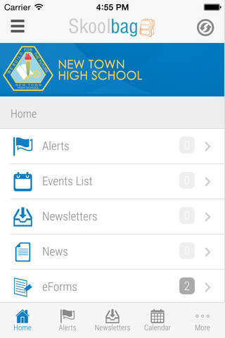 New Town High School - Skoolbag screenshot 3