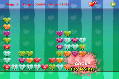 An Explosive Candy Heart – Tap Match Puzzle FREE screenshot 3