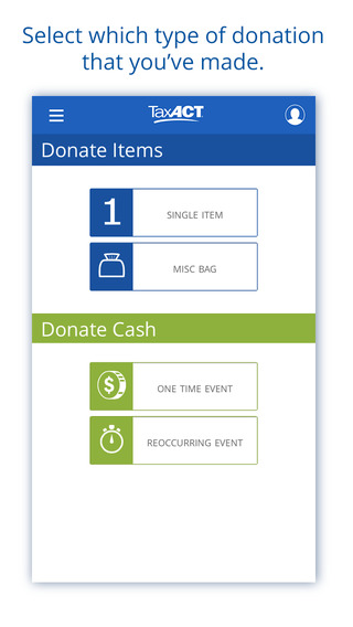 Donation Assistant by TaxACT – Track maximize your deduction for donations