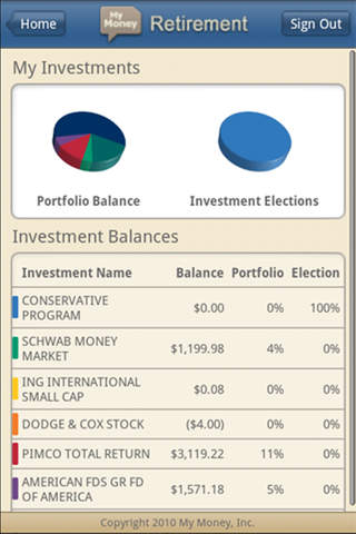 myHSAinvestments screenshot 2