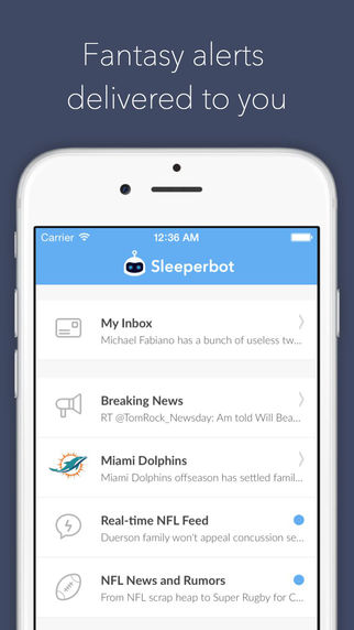 免費下載運動APP|Sleeperbot - Fantasy Football Messenger app開箱文|APP開箱王