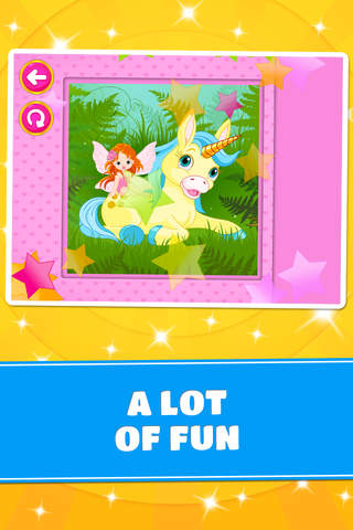 Magical Unicorns, Ponies & Fairies Puzzles - logic game for toddlers, preschool kids and little girls screenshot 4