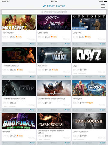 【免費娛樂App】Amazon gadgets & Steam games price tracker - Notivo-APP點子