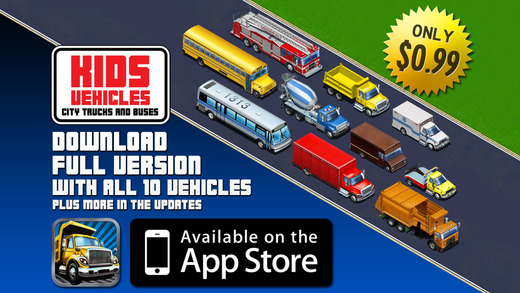 【免費教育App】Kids Vehicles: City Trucks & Buses Lite for iPhone-APP點子