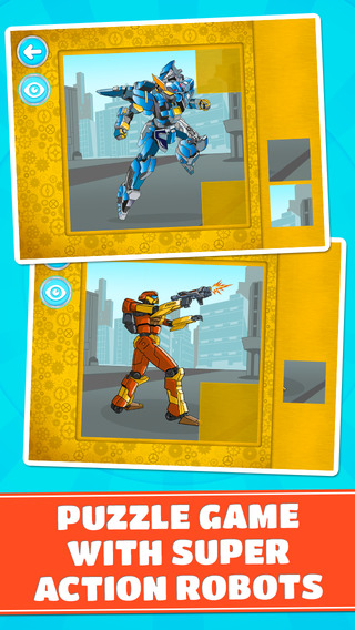 Super Action Robots Puzzles - Cool Logic Game for Toddlers Preschool Kids and Little Boys