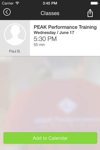 PEAK Performance Training screenshot 4