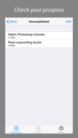 【免費生活App】Resolutions 2015 - Track Your New Year's Resolutions-APP點子