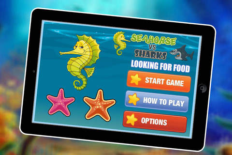 Seahorse Vs Sharks - Family friendly arcade game screenshot 4