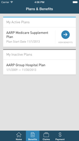 AARP Supplemental Health Insurance Plans Mobile App