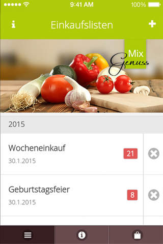 MixGenuss - Einkaufsapp screenshot 2