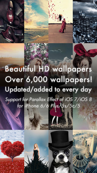 Beautiful Wallpapers HD 6 000+ sheets for iPhone 6 6 Plus 5s 5c 5 and iPod Pro