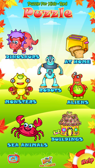 123 Kids Fun PUZZLE RED Free App
