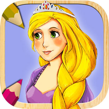 Learning game of princesses for girls to paint Rapunzel and color her beautiful dresses 娛樂 App LOGO-APP開箱王