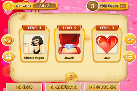 Slots Diamond Empires in Vegas Pro Favorites Romance Casino Game 2015 screenshot 3