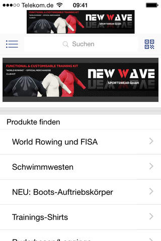New Wave Sportswear Ruderbekleidung screenshot 2