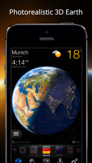 WEATHER NOW º - Local Forecast and photorealistic 3D Earth.