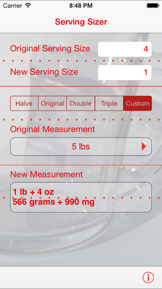 【免費生活App】Serving Sizer recipe converter-APP點子