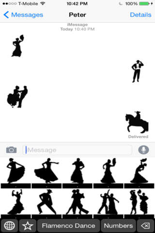 Flamenco Dance Stickers Keyboard: Using Dancing Theme Icons to Chat screenshot 3