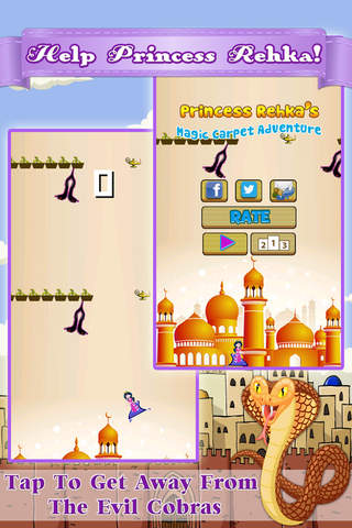 Princess Rehka's Magic Carpet Adventure - Ads FREE screenshot 3