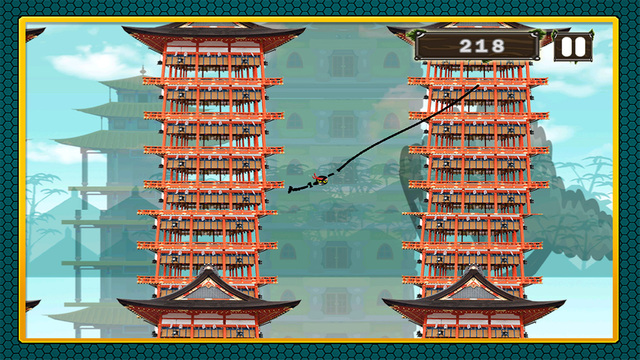 【免費遊戲App】Action Stick-Man Ninja Swinging : Asian Skyscrapers Tight-Rope Swing Adventure FREE-APP點子