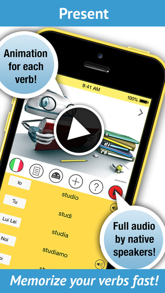 免費下載教育APP|Learn Italian Verbs - Pronunciation by a native speaker! app開箱文|APP開箱王