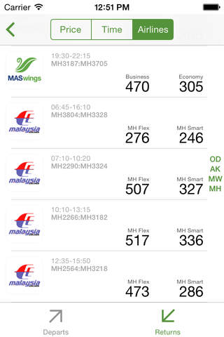 Malaysia Flight screenshot 3
