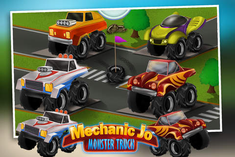 Mechanic Jo Monster Truck Mania - Repair, Wash & Makeover your Crazy Monster Trucks in Trucker Garage for all Super Boys & Girls screenshot 2