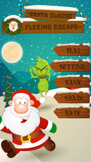 Adventurous Santa Clause Fleeing Escape : Grinch Trying to Wreck Christmas PRO