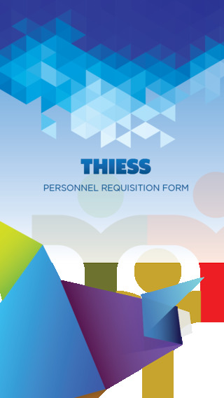 PRF Personnel Requisition Form Online System for THIESS