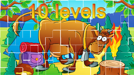 【免費遊戲App】Forest Animals Puzzle Game For Kids-APP點子