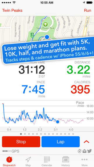 【免費健康App】5K Runmeter - Running for Weight Loss - Couch to Run Training-APP點子