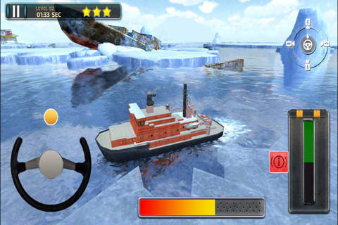 3D Icebreaker Parking PRO - Full Boat Driving Simulation Race Version screenshot 3