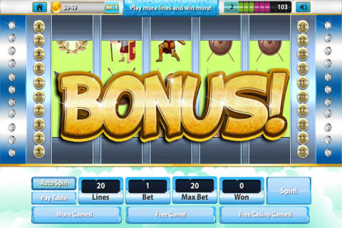 Acropolis Slots Greek God of Riches Casino 777 - ( Win Big With Lucky Bonus Games ) Free screenshot 4
