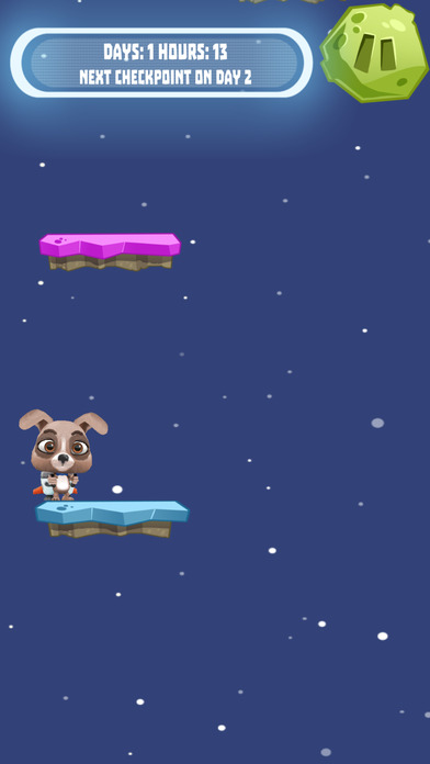 Dog Astronaut Jumping in Space – Flappy Crush Impossible Puppy Dash Screenshot on iOS
