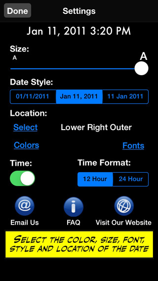 【免費攝影App】Date 1 or All - Add the Date to One or All the Photos in an Album-APP點子