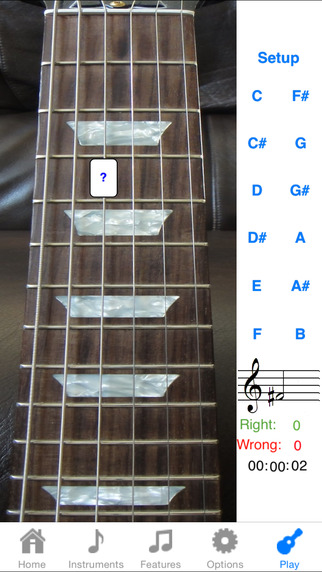 【免費音樂App】Electric Guitar Fretboard Addict-APP點子