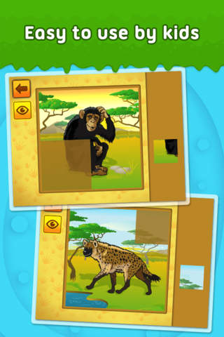 African Savanna: Wild Animals 2 - puzzle game for little girls, boys and preschool kids - Free screenshot 4
