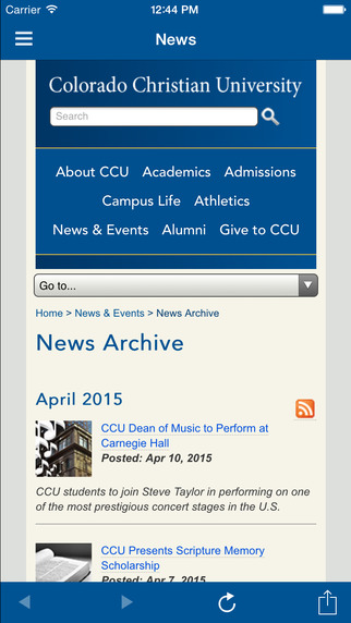 【免費教育App】Colorado Christian University Mobile-APP點子