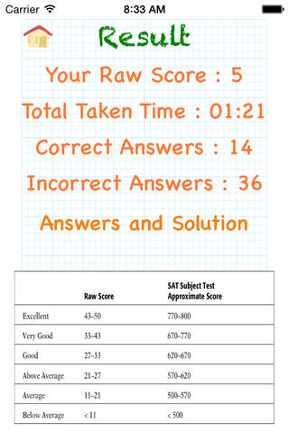SAT Math II Practical Test Free Edition screenshot 3