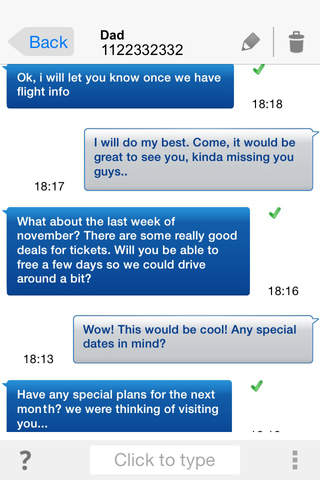 TimeClickr - SMS Anywhere screenshot 3