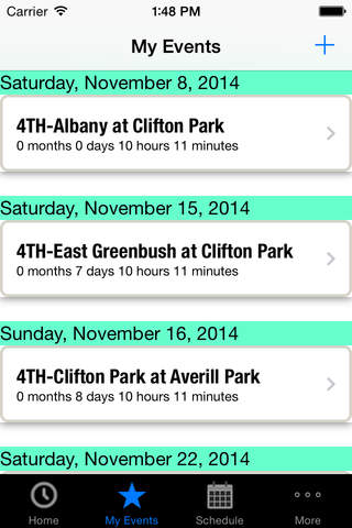 Girls Basketball Countdown & Schedule - Capital District 2014-15 screenshot 3