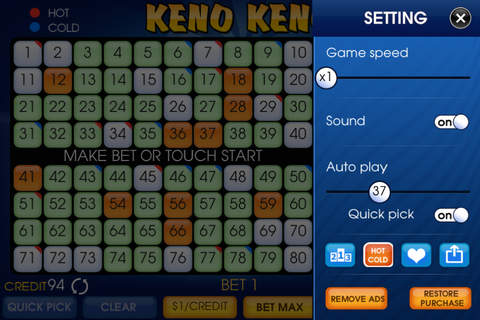 KENO Casino Free screenshot 4