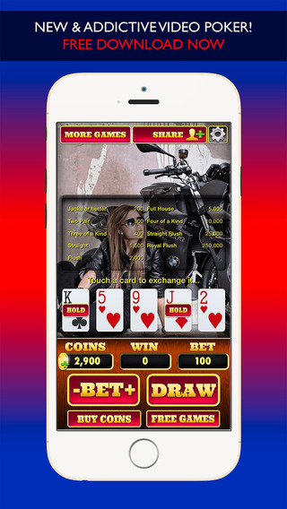 HOT MACHINE POKER - Play the Casino and Jacks Or Better Gambling Card Game for FREE