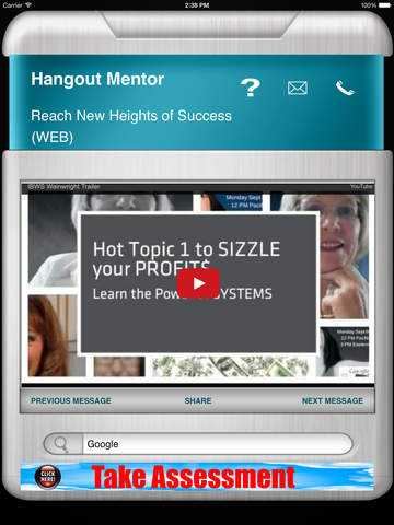 Hangout Mentor App HD screenshot 2