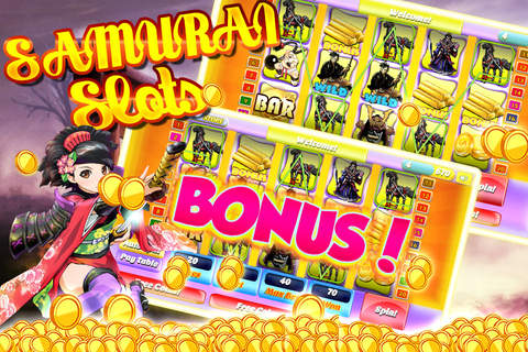 Admirable Samurai Slots - Money, Glamour and Coin$ screenshot 2