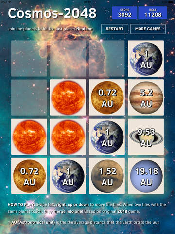 【免費遊戲App】Cosmos 2048-APP點子